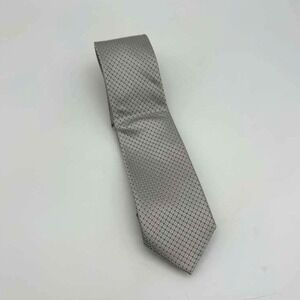 Cadini Italy Tie – Silver & Blue Geometric Pattern – Brand New